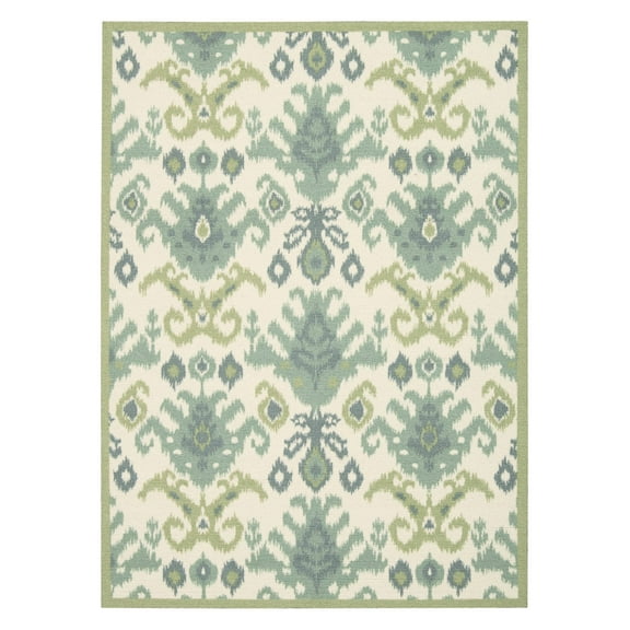 Nourison Vista Geometric Allover IKAT Decorative Rug