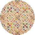 thumbnail image 1 of Nourison Vivid Floral Bohemian Ivory 8' x ROUND Area Rug, (8' Round), 1 of 5