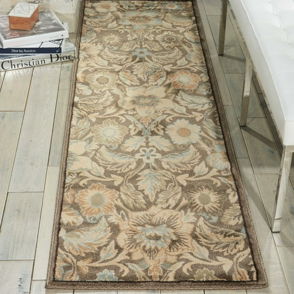 Nourison Walden Grey Area Rug WAL02 2'2" x 7'6"