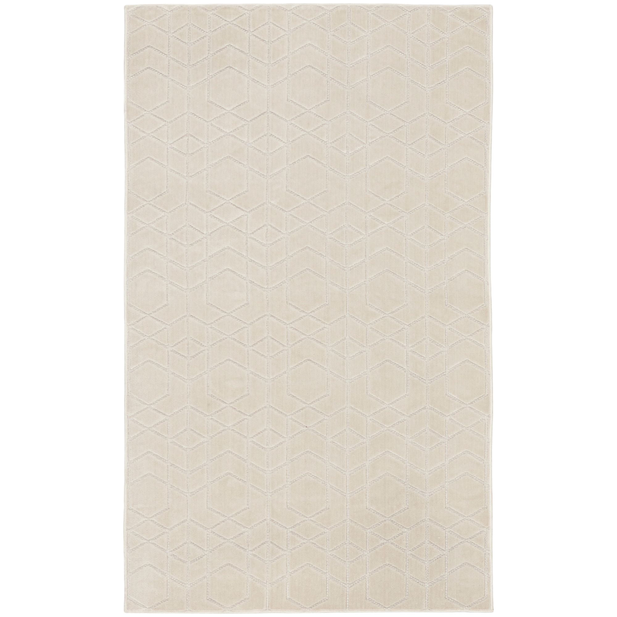 Nourison Washable Charm 2' x 3' Ivory Modern Indoor Rug