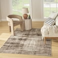 thumbnail image 1 of Nourison Washable Decor 5'3" x 7' Ivory Mocha Modern Indoor Rug, 1 of 9