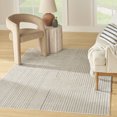 thumbnail image 1 of Nourison Washable Decor 6'7" x 9' Cream Blue Modern Indoor Rug, 1 of 9
