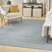 Nourison Washable Essentials Coastal, Nautical & Beach Aqua 710 x 910 Area Rug 8x10