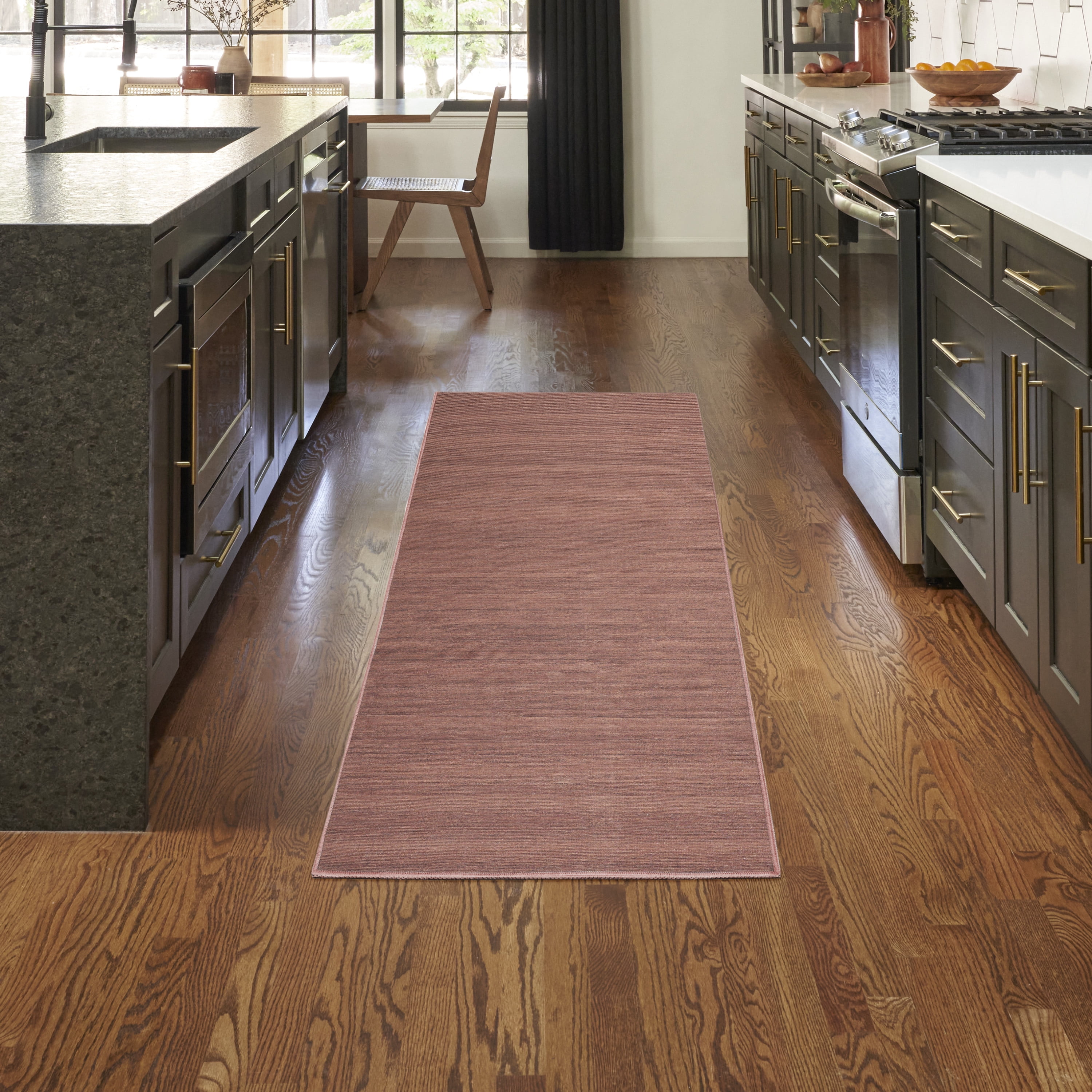 Nourison Washable Essentials Modern Mocha 2' x 6' Area Rug (2x6)