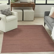 Nourison Washable Essentials Modern Mocha 53 x 73 Area Rug 5x7