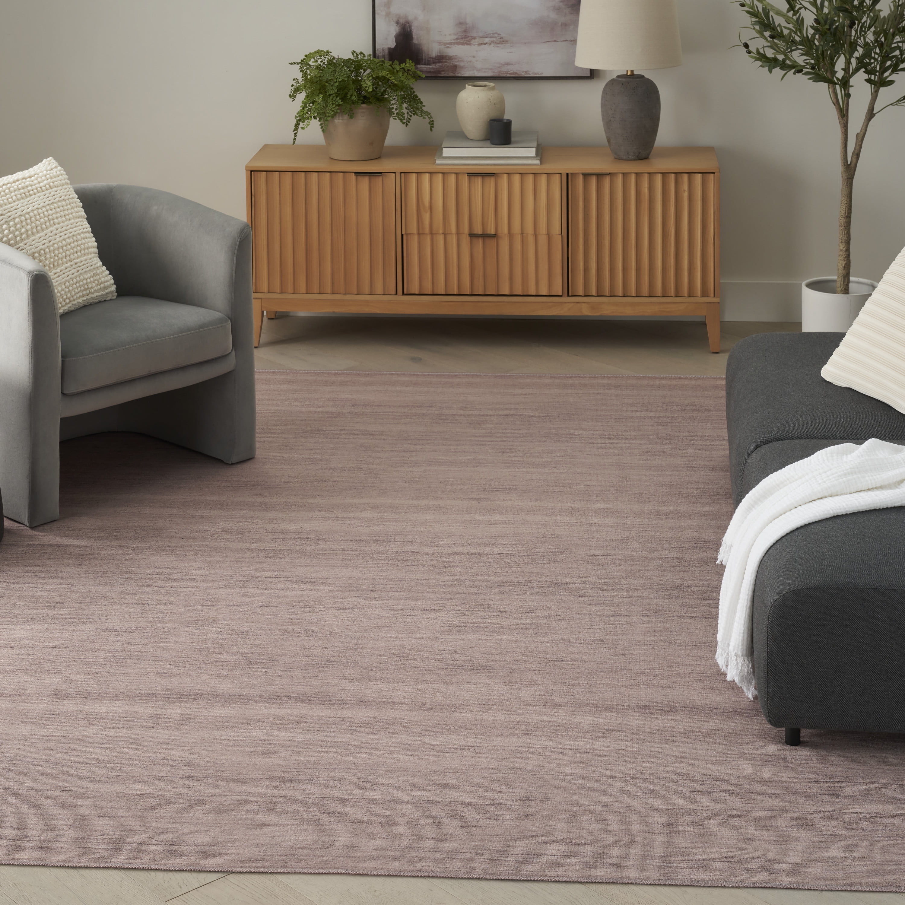 Nourison Washable Essentials Modern Natural 6' x 9' Area Rug (6x9)