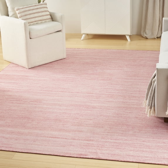 Nourison Washable Essentials Modern Pink 6' x 9' Area Rug (6x9)