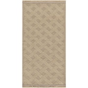 Nourison Washable Jute 2' x 4' Natural Modern Indoor Non-Slip Flatweave Rug