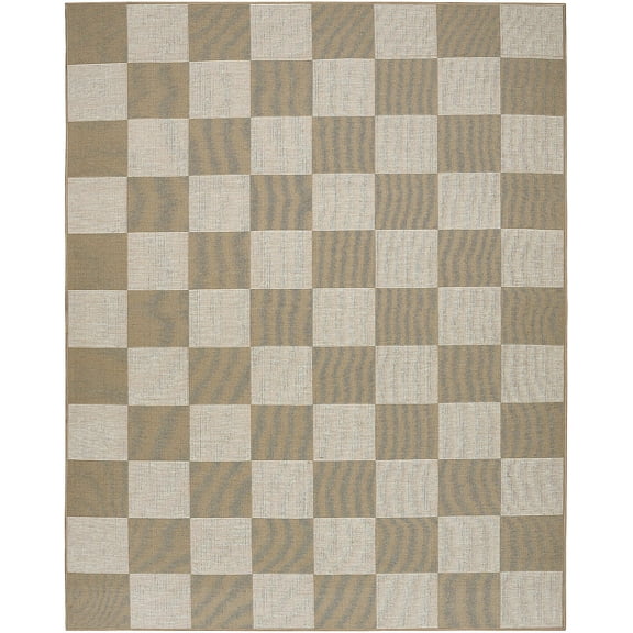 Nourison Washable Modern Jute Modern Natural Ivory 5'3" x 7'3" Area Rug (5x7)
