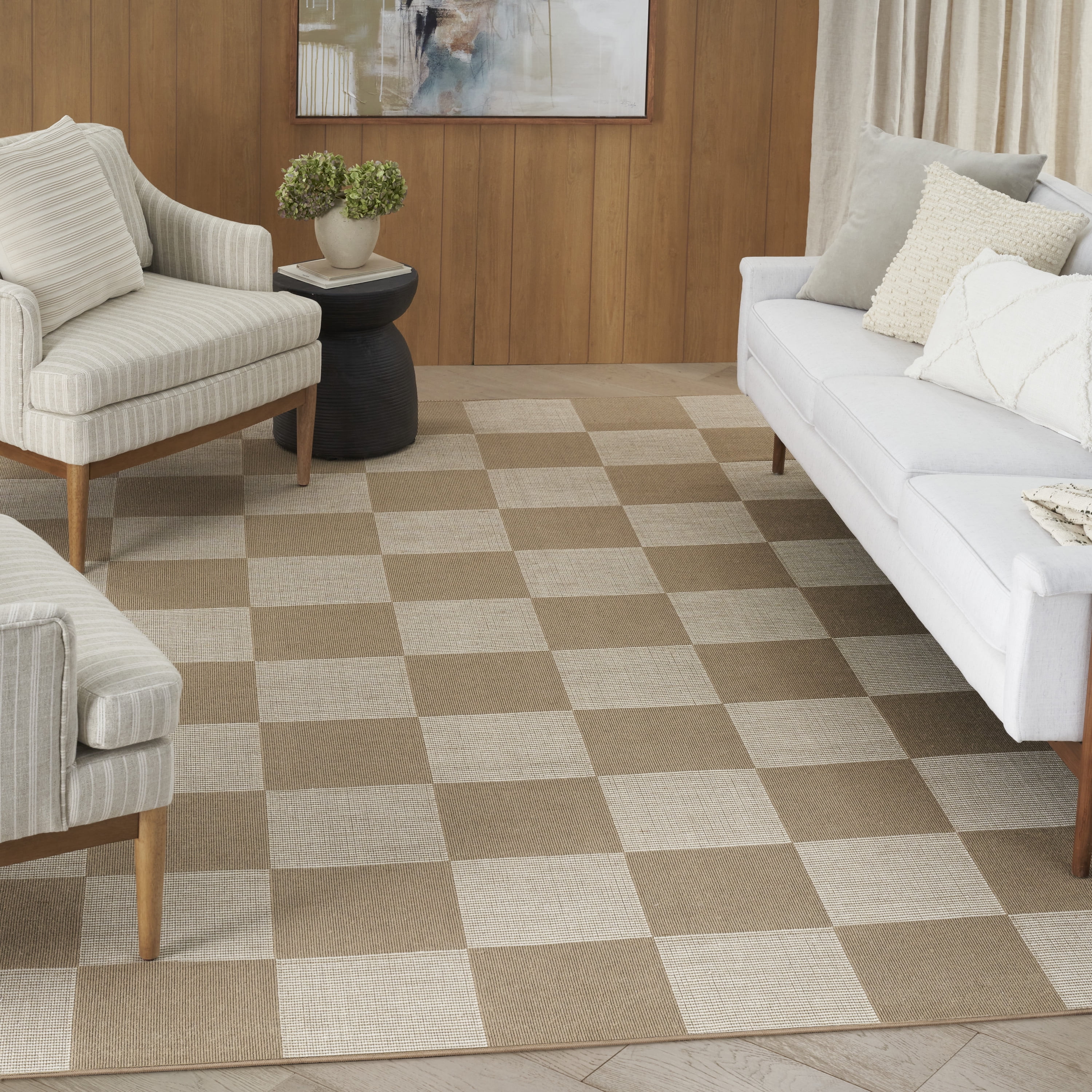 Nourison Washable Modern Jute Modern Natural Ivory 7'10" x 9'10" Area Rug (8x10)
