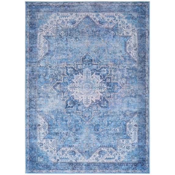 Nourison Nourison Washables 4' x 6' Blue Vintage Indoor Rug