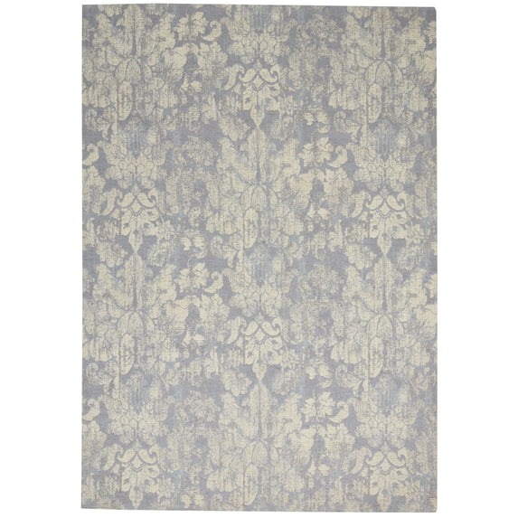 Nourison Vintage Lux 4' x 6' Mist Modern Indoor Rug