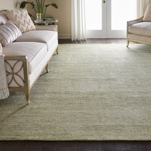 Nourison Weston Modern Solid Citron 9'6" x 13' Area Rug, (10' x 14')