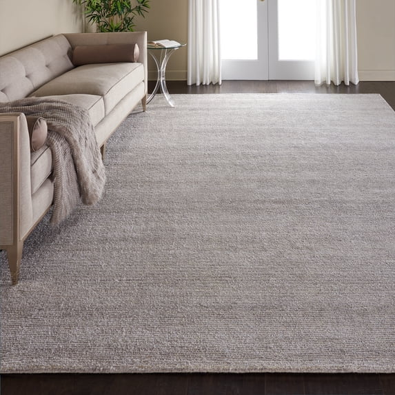 Nourison Weston Modern Solid Vapor 9'6" x 13' Area Rug, (10' x 14')