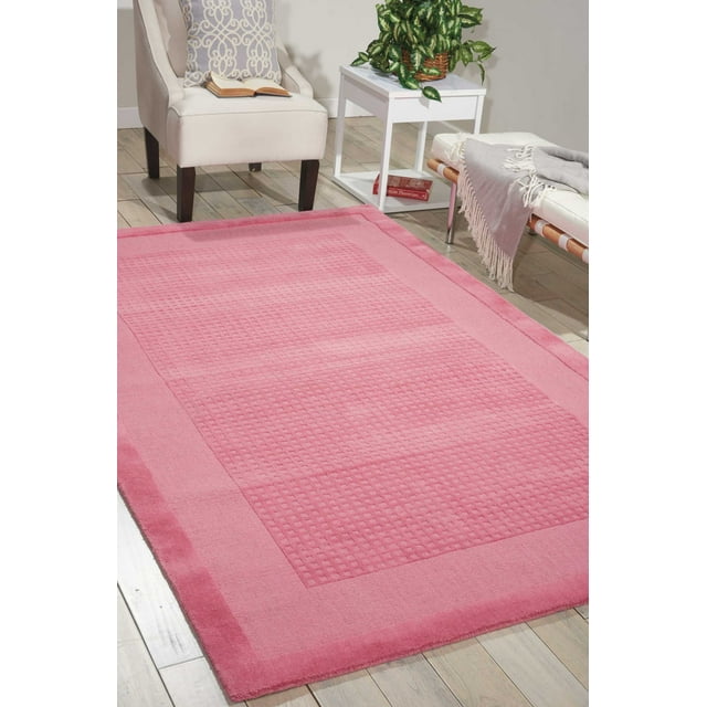 Nourison Westport Solid Pink 2'3" x 7'6" Area Rug, (2x8)