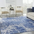 thumbnail image 1 of Nourison Whimsicle Artistic Contemporary Blue Ivory 8'4" x 11'6" Area Rug, (8' x 12'), 1 of 9