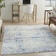 thumbnail image 1 of Nourison Whimsicle Artistic Modern Grey Blue 6' x 9' Area Rug, (6' x 9'), 1 of 9