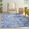 thumbnail image 1 of Nourison Whimsicle Artistic Modern Ivory Navy 6' x 9' Area Rug, (6' x 9'), 1 of 9