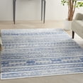 thumbnail image 1 of Nourison Whimsicle Bohemian Eclectic Ivory Blue 6' x 9' Area Rug, (6' x 9'), 1 of 9