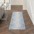 thumbnail image 1 of Nourison Whimsicle Boho Farmhouse Ivory Blue 2' x 8' Area Rug, (8' Runner), 1 of 8