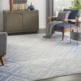 thumbnail image 1 of Nourison Whimsicle Boho Farmhouse Ivory Blue 7' x 10' Area Rug, (7' x 10'), 1 of 9