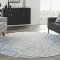 thumbnail image 1 of Nourison Whimsicle Boho Farmhouse Ivory Blue 8' x round Area Rug, (8' Round), 1 of 9