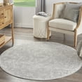 thumbnail image 1 of Nourison Whimsicle Botanical Bohemian Grey 5' x round Area Rug, (5' Round), 1 of 9