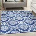 thumbnail image 1 of Nourison Whimsicle Botanical Farmhouse Blue 5' x 7' Area Rug, (5' x 7'), 1 of 9