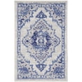 thumbnail image 1 of Nourison Whimsicle Classic Farmhouse Ivory Blue 2' x 3' Area Rug, (2' x 3'), 1 of 8