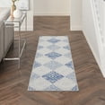 thumbnail image 1 of Nourison Whimsicle Contemporary Modern Grey Blue 2' x 6' Area Rug, (6' Runner), 1 of 8
