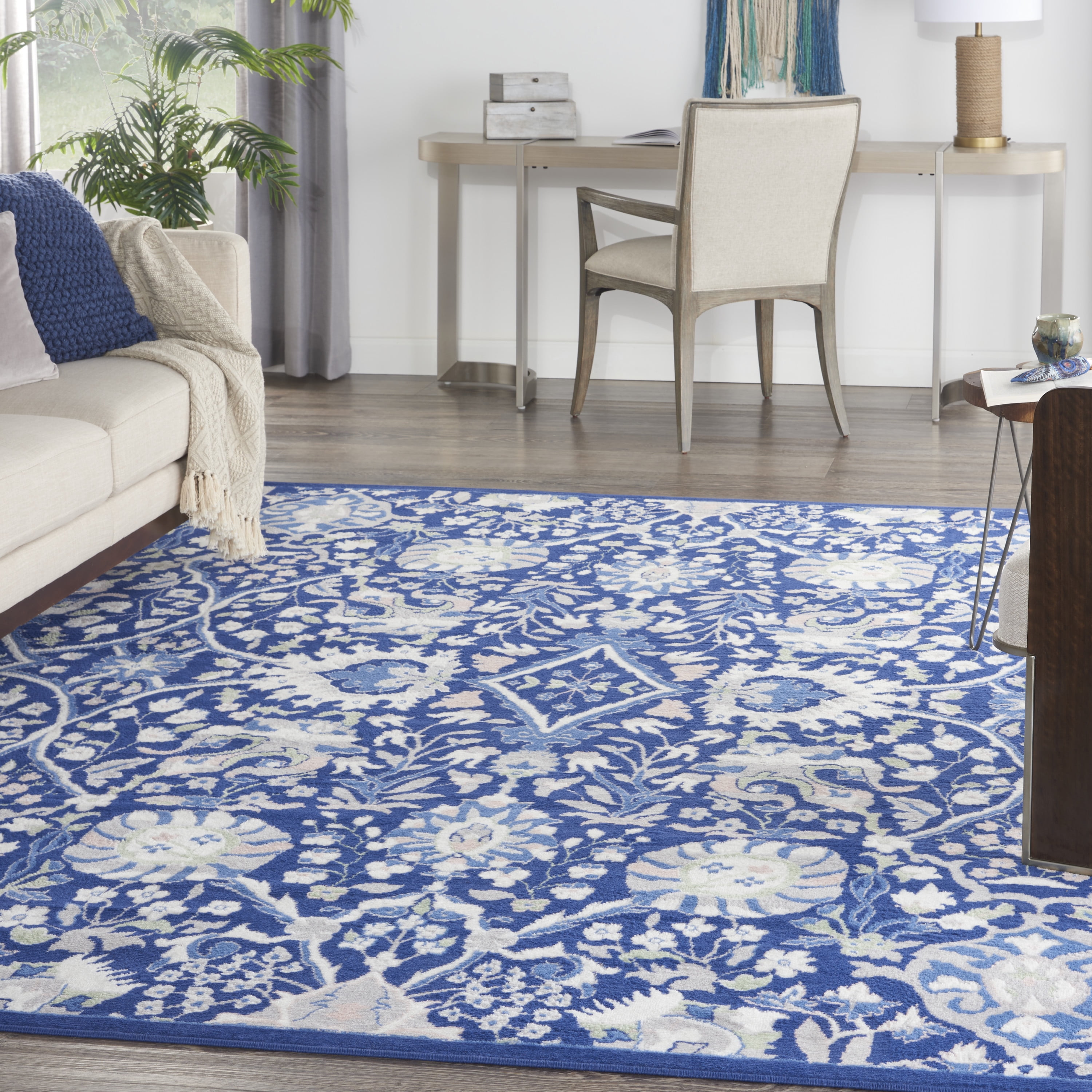 Bohemian Bliss Multicolor Floral 8' x 10' Synthetic Area Rug