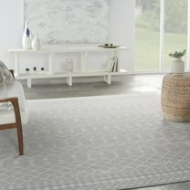 Nourison Whimsicle Modern Bohemian Grey 8' x 10' Area Rug, (8' x 10')