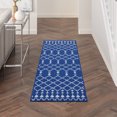 thumbnail image 1 of Nourison Whimsicle Modern Bohemian Navy 2' x 6' Area Rug, (6' Runner), 1 of 8