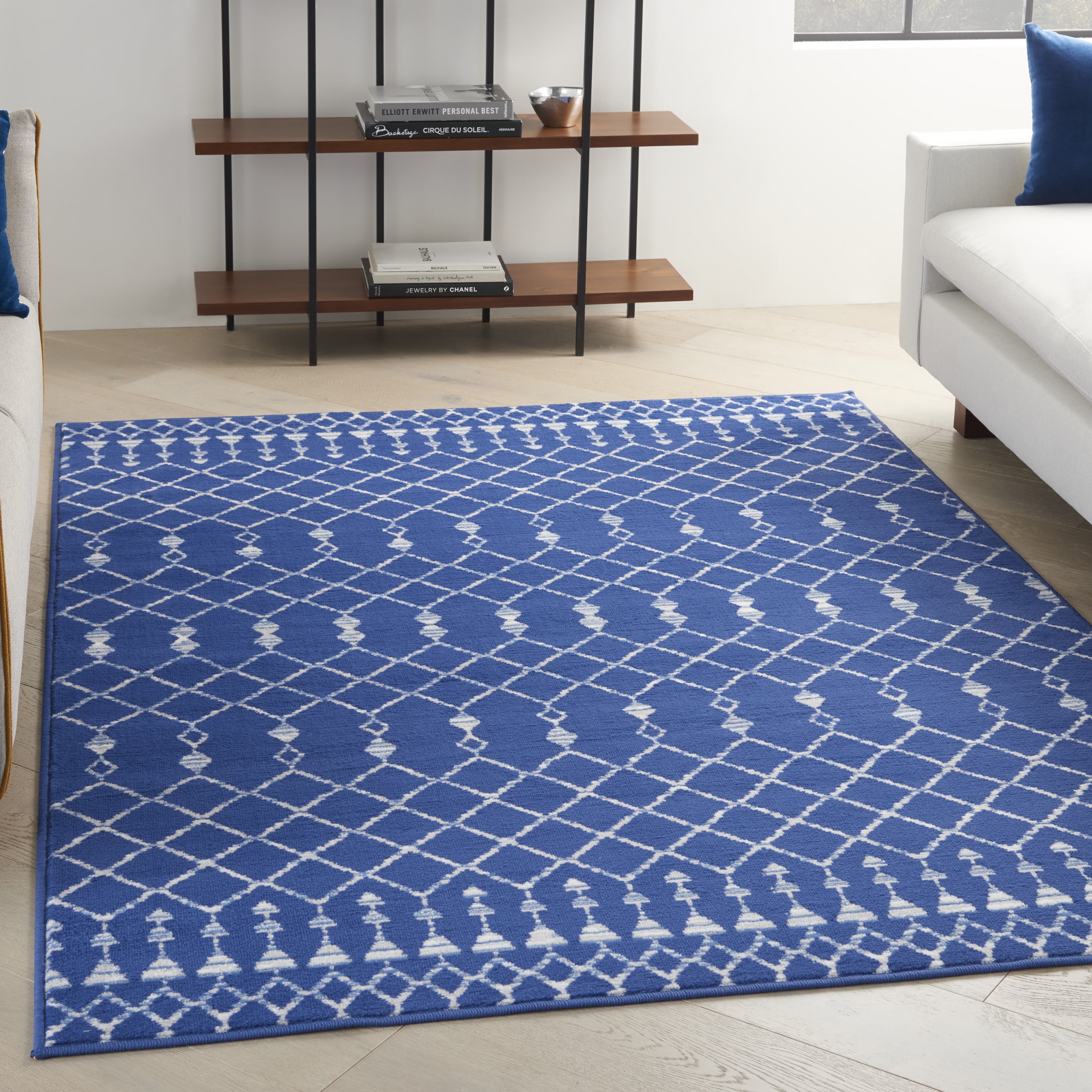 Nourison Whimsicle Modern Bohemian Navy 4' x 6' Area Rug, (4' x 6 ...