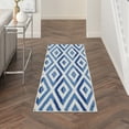 thumbnail image 1 of Nourison Whimsicle Modern Eclectic Ivory Blue 2' x 8' Area Rug, (8' Runner), 1 of 8