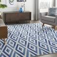 thumbnail image 1 of Nourison Whimsicle Modern Eclectic Ivory Blue 8' x 10' Area Rug, (8' x 10'), 1 of 9