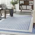 thumbnail image 1 of Nourison Whimsicle Modern Moroccan Ivory Blue 8'4" x 11'6" Area Rug, (8' x 12'), 1 of 9