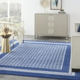 thumbnail image 1 of Nourison Whimsicle Modern Moroccan Navy 8' x 10' Area Rug, (8' x 10'), 1 of 9