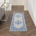 thumbnail image 1 of Nourison Whimsicle Persian Farmhouse Grey Blue 2' x 8' Area Rug, (8' Runner), 1 of 8