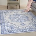 thumbnail image 1 of Nourison Whimsicle Persian Farmhouse Grey Blue 4' x 6' Area Rug, (4' x 6'), 1 of 9