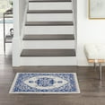 thumbnail image 1 of Nourison Whimsicle Persian Farmhouse Ivory Blue 2' x 3' Area Rug, (2' x 3'), 1 of 8