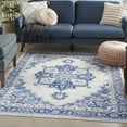 thumbnail image 1 of Nourison Whimsicle Persian Farmhouse Ivory Blue 5' x 7' Area Rug, (5' x 7'), 1 of 9
