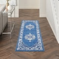 thumbnail image 1 of Nourison Whimsicle Persian Farmhouse Navy 2' x 8' Area Rug, (8' Runner), 1 of 8