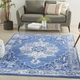 thumbnail image 1 of Nourison Whimsicle Persian Farmhouse Navy 4' x 6' Area Rug, (4' x 6'), 1 of 9