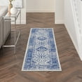thumbnail image 1 of Nourison Whimsicle Rustic Farmhouse Ivory Navy 2' x 6' Area Rug, (6' Runner), 1 of 8