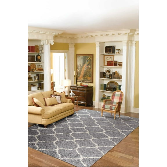 Nourison Windsor Transitional Silver 5' x 7' Area Rug, (5x7)