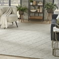 thumbnail image 1 of Nourison Wool Haven 7'9" x 9'9" Grey Modern Indoor Rug, 1 of 8