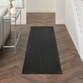 thumbnail image 1 of Noursion Essentials Solid Contemporary Black 2' x 6' Area Rug, (6' Runner), 1 of 9
