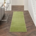 thumbnail image 1 of Noursion Essentials Solid Contemporary Green 2' x 6' Area Rug, (6' Runner), 1 of 11