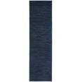 thumbnail image 1 of Noursion Essentials Solid Contemporary Midnight Blue 2' x 6' Area Rug, (6' Runner), 1 of 10
